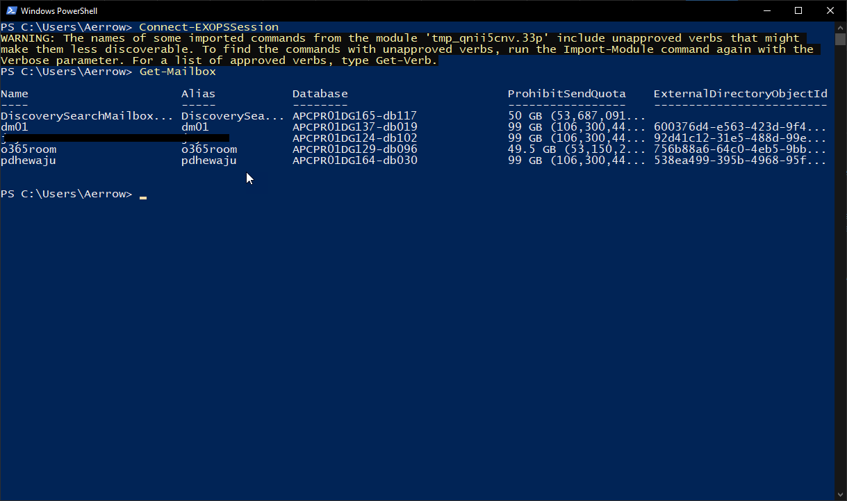 install exchange powershell module